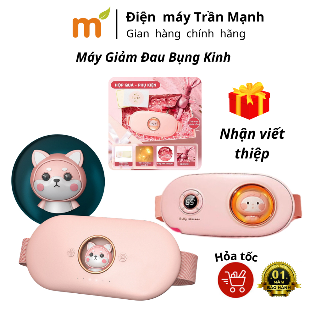 Máy Giảm Đau Bụng Kinh M28 - Máy Massage Làm Ấm Bụng Cho Phụ Nữ Đến Kỳ Kinh, Hỗ Trợ Đào Thải Độc Tố, Lưu Thông Máu