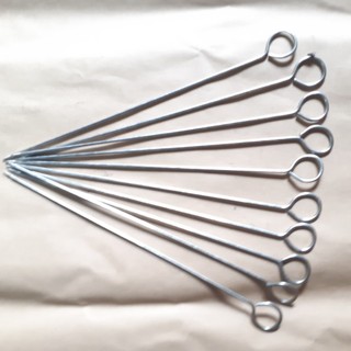 200 xiên nướng thịt inox 30cm dùng trong bếp nướng than hoa mituhome