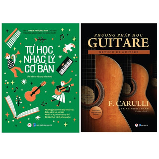 Sách - Combo Tự Học Nhạc Lý Cơ Bản + Phương Pháp Học Guitare (Bộ 2 Cuốn) - HH