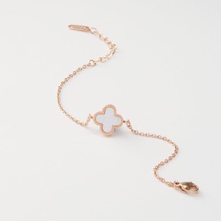 Vòng tay nữ Lyz and Liam Clover Double Sided Bracelet Rose Gold - Lắc tay nữ L&L2023RG Full Box