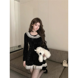 Đầm nhung cao cấp-sẵn hàng