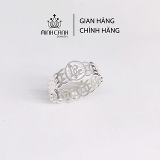 Nhẫn Kim Tiền Chữ Lộc May Mắn Minh Canh Jewelry