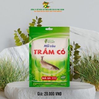 Mồi câu mã 777, mồi câu cá trắm cỏ Con Cáo chính hãng Phú Thành 150g