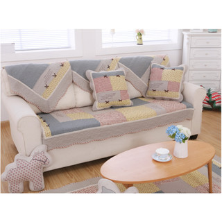 Thảm sofa 100% cotton chống bụi mặt dưới có hạt chống trượt - Thảm cotton phủ sofa - Thảm trải sofa 100% cotton
