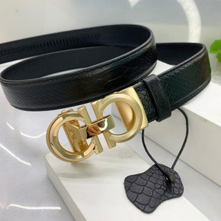 Thắt lưng store chữ a đẹp da bò thật bản 3.5cm HQ Store