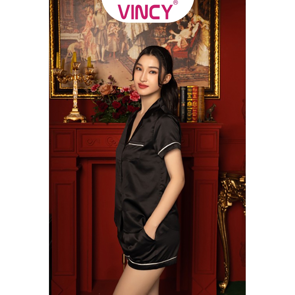 Bộ Đồ Shorts Vải Satin Vincy BSS029W91