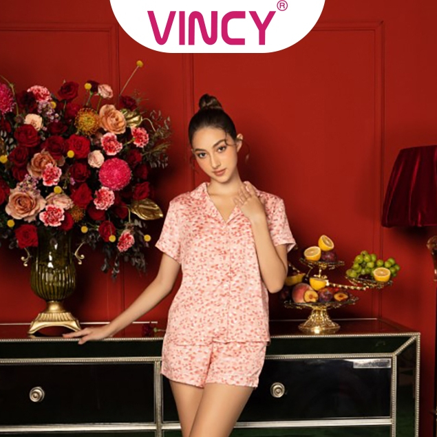 Bộ Đồ Shorts Vải Satin Vincy BSS029W91