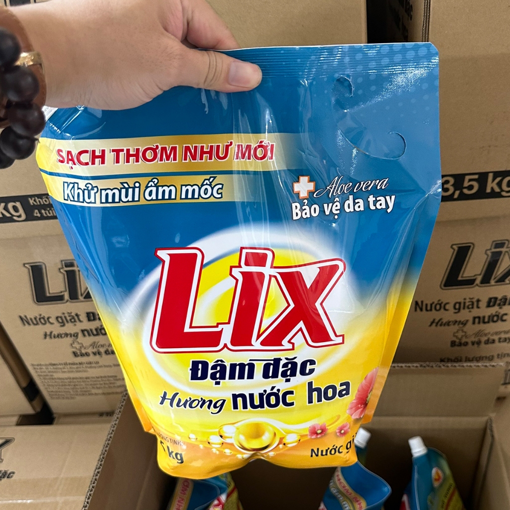 COMBO 2 túi nước giặt LIX đậm đặc hương nước hoa (2 túi x 3.5kg) NGH07