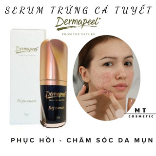 SERUM TRỨNG CÁ TUYẾT Dermapeel+ - XÓA MỤN - Mờ THÂM MỤN - Se Khít LCL - DA CĂNG BÓNG - TRẮNG SÁNG SAU 14 NGÀY