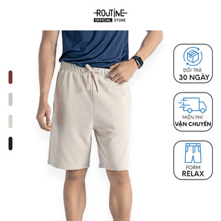 Quần Short Nỉ Nam Ống Rộng Nhãn Logo Form Relax - Routine 10F22PSH002