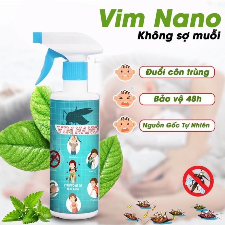 Chai Xịt Đuổi Muỗi, Côn Trùng Vim Nano Dạng Phun Sương