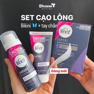 Set kem tẩy lông bikini, vùng kín và body VEET EXPERT braziliant