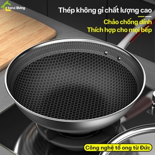 Chảo tổ ong chống dính MILADA dùng cho tất cả mọi loại bếp dễ vệ sinh, chảo loại lớn size 32cn, 34cm