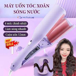 Máy uốn tóc xoăn sóng nước 4 mức chỉnh nhiệt yx-817 - máy làm tóc xoăn gợn sóng 32mm, tạo kiểu tóc nhanh chóng