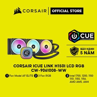 Tản nhiệt nước corsair icue link h150i lcd rgb/cw-9061008-ww