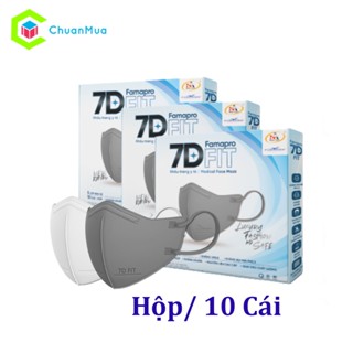 Khẩu Trang Y Tế 7D 5 Lớp Kháng Khuẩn Famapro Cao Cấp 7D Medical Mask  Hộp