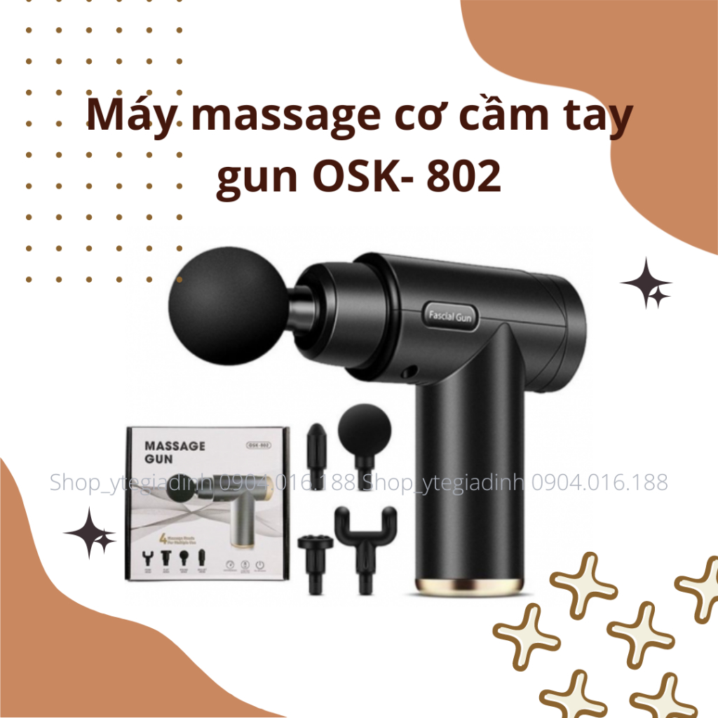 Máy massage cơ cầm tay gun OSK- 802