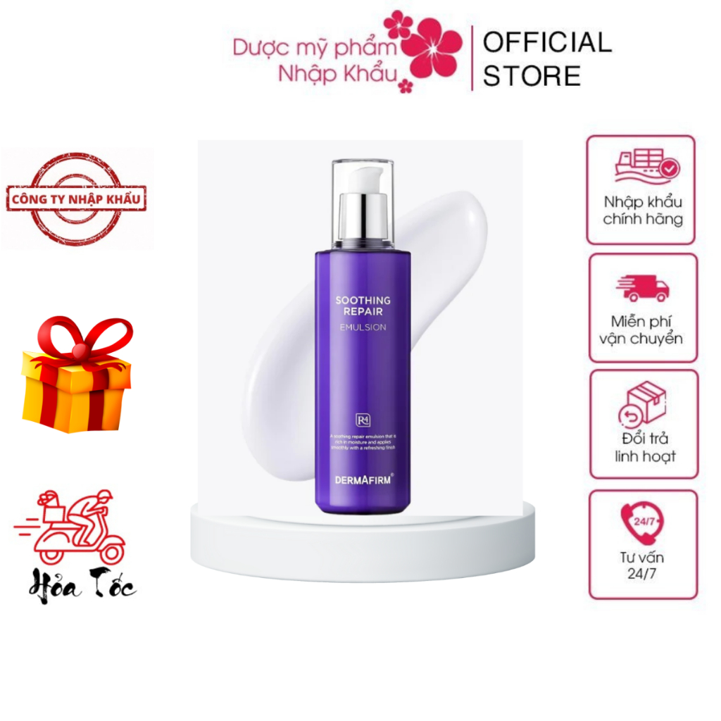 HÀNG NHẬP KHẨU - Sữa dưỡng Labo Dermafirm Soothing Repair Emulsion R4 phục hồi cho da tổn thương giãn mao mạch 120ml