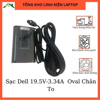 Sạc Laptop Dell Latitude Oval 3.34A-65W Bảo Hành 12 Tháng Latitude XPS Insprion Vostro E7240 E7250 3558 3567 7280 7390