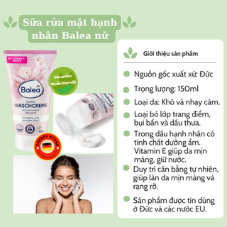 Sữa rửa mặt Balea - Nội đia Đức 150ml [Đức] [Khuyến mại]