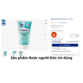 Sữa rửa mặt Balea - Nội đia Đức 150ml [Đức] [Khuyến mại]