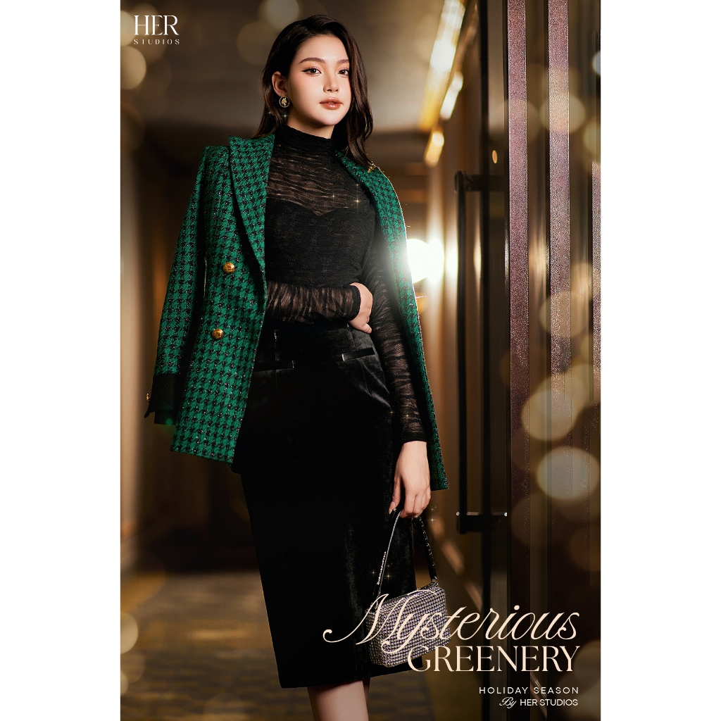 Set công sở nữ Her studios áo vest phối chân váy ôm