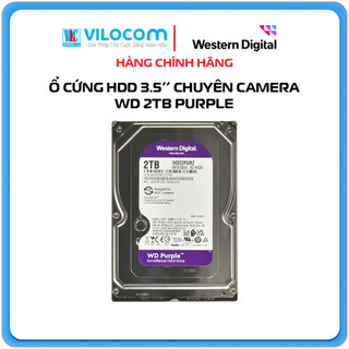 Ổ cứng HDD 3.5'' WD PURPLE Chuyên dùng lưu trữ camera - Hàng Chính Hãng