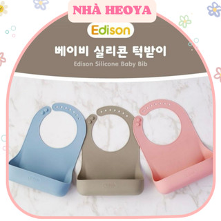 Yếm ăn dặm silicon edison nội địa hàn quốc dành cho bé từ 6 tháng đến 2 tuổi