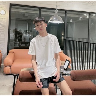 Áo thun nam dsq trơn có tem sườn vải cotton co dãn 4 chiều phù hợp cho nam
