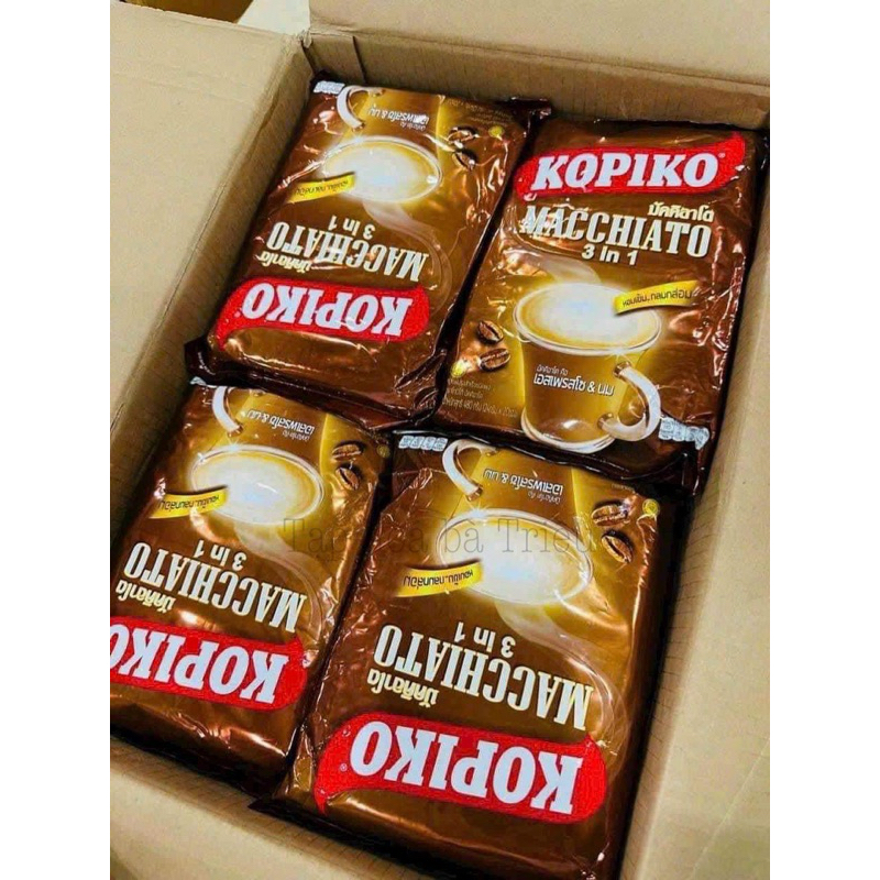 [Bán lẻ uống thử] CÀ PHÊ SỮA MACCHIATO KOPIKO nội địa Thái Lan - Cafe Kopiko - Kopiko Coffee