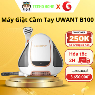 Máy Giặt Cầm Tay UWANT B100, máy hút và giặt dùng cho sofa nệm thảm, đánh bật mọi vết bẩn khó bảo hành 12 tháng