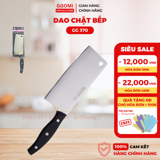 Dao thái bản vuông ggomi gg370 bằng thép không gỉ