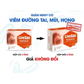 Xịt mũi Giảm nghẹt mũi, chảy nước mũi - Livespo NAVAX chuyên dụng - Hộp 8 ống x 5ml