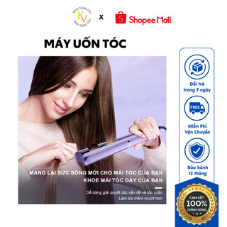 Máy Uốn Tóc, Máy Duỗi Tóc mini 2 trong 1, công suất 5000W nóng nhanh trong 8s không làm hỏng tóc máy duỗi tóc