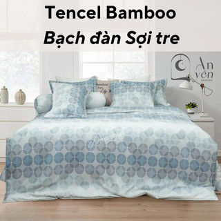 Bộ chăn ga gối 5 món lụa tencel bamboo an yên bedding - set bedding 5 món cao cấp
