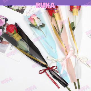  Xấp 50 chiếc túi đựng hoa Just For You gói hoa đơn nhiều màu sắc Buka 