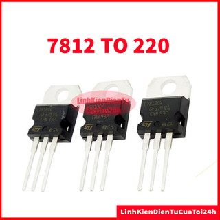 Ic ổn áp nguồn 12v 7812 l7812 l7812cv lm7812 7812cv 1.5a to-220 chân cắm