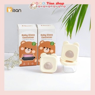 Hũ thủy tinh 210ml Misan, hũ thủy tinh chia vạch, hũ thủy tinh trữ đông,Baby Tôm