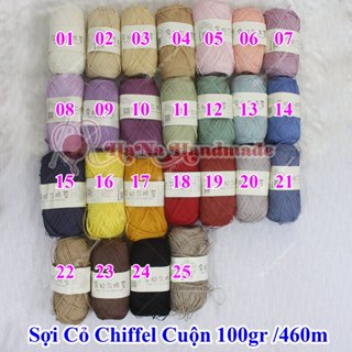 Sợi cỏ Chiffel cuộn 100g / 460m
