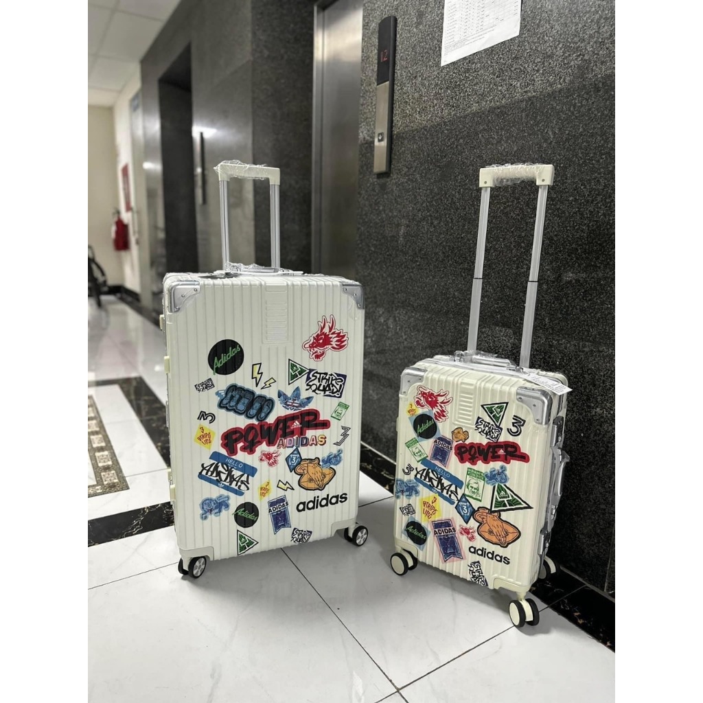 Vali Adidas In Sticker Power Màu trắng size 22 và 28