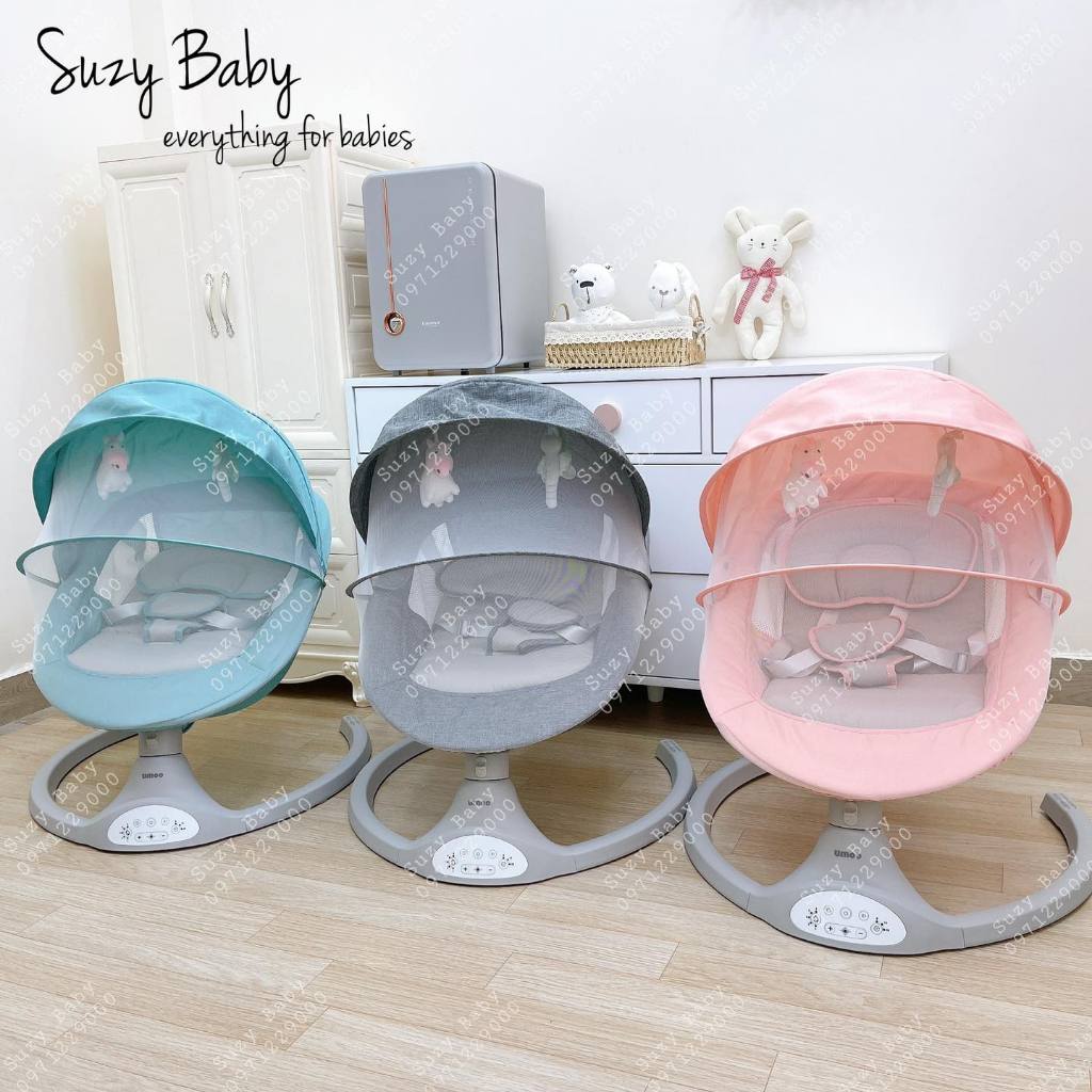 Nôi rung điện tự động, nôi đưa Umoo cho bé