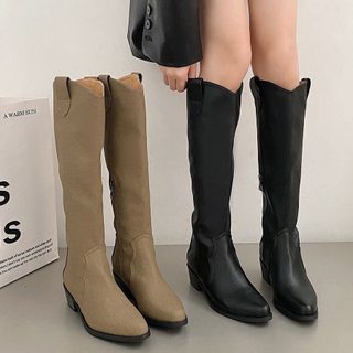 Boots cổ cao nữ - T26 - Gobe - Màu đen và nâu