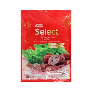 Lạp xưởng mai quế lộ coop select vị tiêu 500g - tết