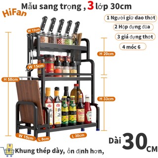 Giá đựng gia vị nhà bếp bằng thép không gỉ đa chức năng giá đựng đồ dùng nhà bếp