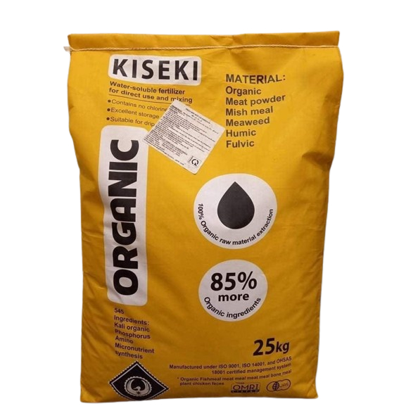 Bao phân bón hữu cơ gà Nhật Organic KISEKI nhập khẩu Nhật Bản 25kg/bao