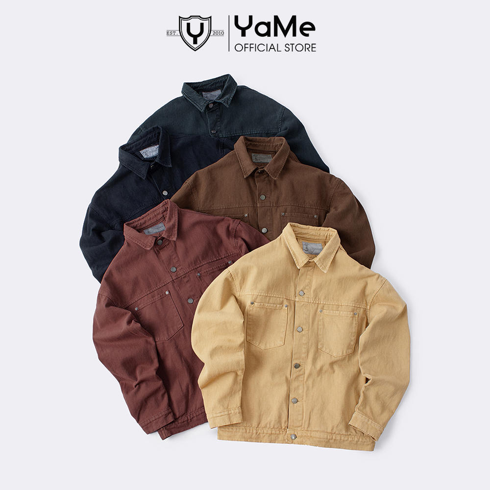 Áo Khoác KaKi Jean Nam Thời Trang Thương Hiệu Y2010 Đơn Giản PREMIUM 73 23118 |YaMe|