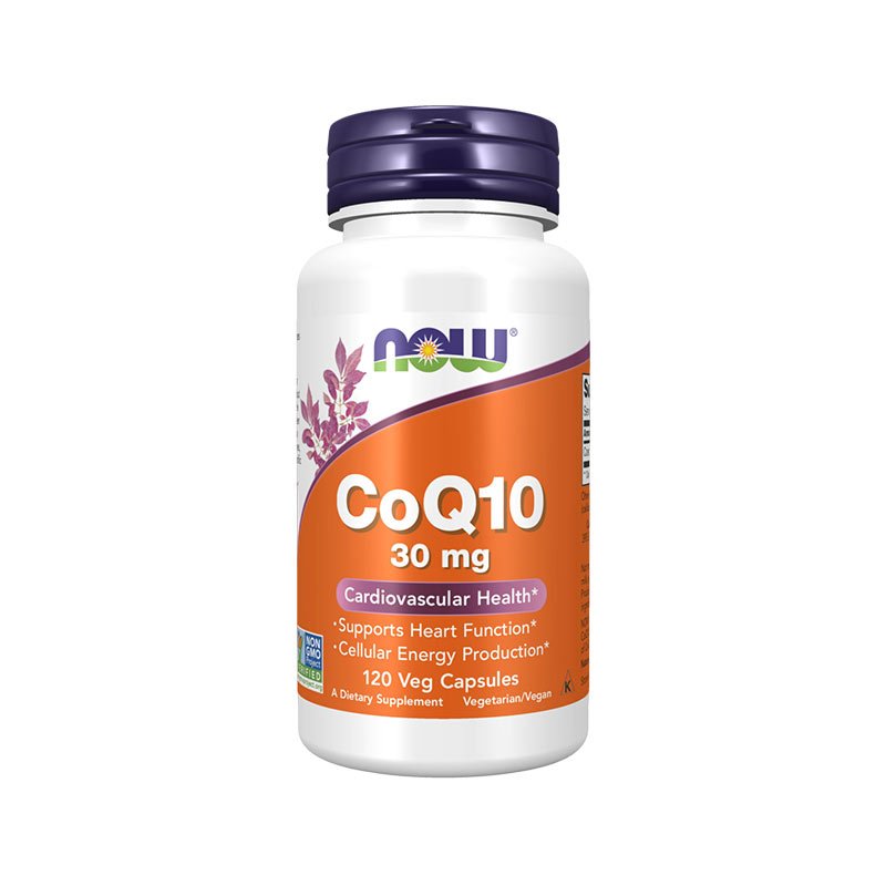 NOW COQ10 30MG 120 VIÊN NHỘNG Hỗ Trợ Sức Khỏe, Chống Oxy Hóa, Hệ Thống Miễn Dịch