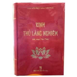 Sách - kinh thủ lăng nghiêm - bìa cứng màu đỏ