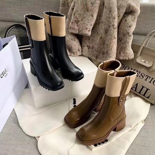 Boots cổ thấp nữ - T40 - Gobe - Màu đen và nâu