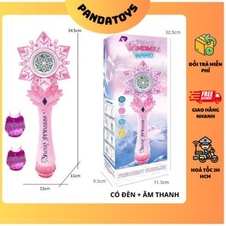 Đồ chơi máy thổi bong bóng xà phòng dễ thương có đèn và nhạc Q57